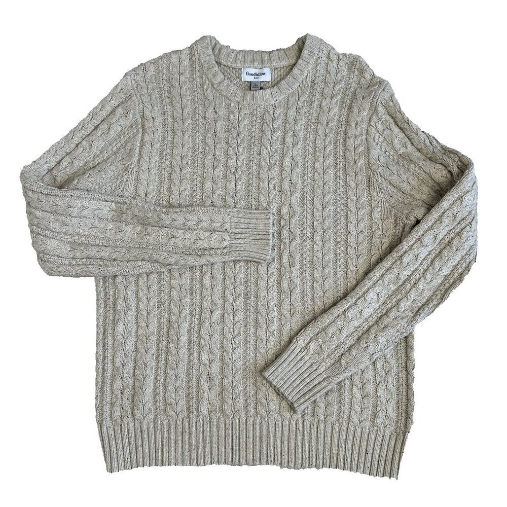 Goodfellow Fisherman Sweater Cable‎ knit Large